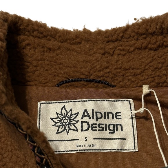 NWT Alpine Design Women's 1/4 Snap Sherpa‎ Pullover Caramel Latte Size Small - Picture 4 of 7